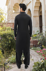 BLACK 100% COTTON KAMEEZ SHALWAR