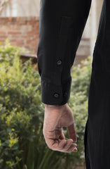 BLACK 100% COTTON KAMEEZ SHALWAR