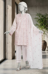 EMBROIDERED CAMBRIC 3PCS UNSTITCHED