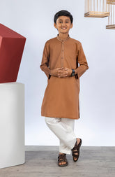 PRE WINTER'23 BOYS SEMI FORMAL KURTA BROWN
