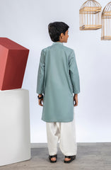 PRE WINTER'23 BOYS SEMI FORMAL KURTA SEA GREEN