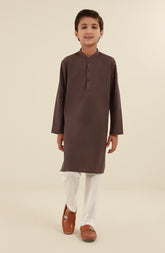 SUMMER'25 BOYS CASUAL KURTA CHOCOLATE