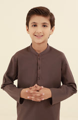 SUMMER'25 BOYS CASUAL KURTA CHOCOLATE