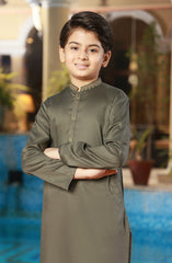 BOYS KURTA MEHENDI GREEN