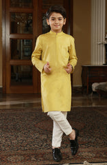 BOYS KURTA LEMON