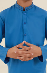 BOYS KURTA LEMON INK BLUE