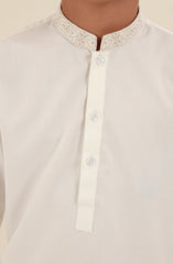 BOYS CASUAL KURTA PAJAMA OFF WHITE