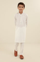 SUMMER'25 BOYS CASUAL KURTA PAJAMA OFF WHITE