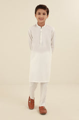 SUMMER'25 BOYS CASUAL KURTA PAJAMA OFF WHITE