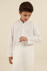 SUMMER'25 BOYS CASUAL KURTA PAJAMA OFF WHITE