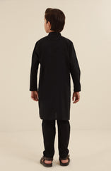 SUMMER'25 BOYS CASUAL KURTA PAJAMA BLACK