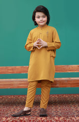 PRE WINTER'23 BOYS SEMI FORMAL KURTA PAJAMA MUSTARD
