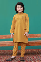 PRE WINTER'23 BOYS SEMI FORMAL KURTA PAJAMA MUSTARD