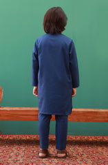 PRE WINTER'23 BOYS SEMI FORMAL KURTA PAJAMA INK BLUE