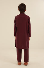 BOYS CASUAL KURTA PAJAMA BROWN