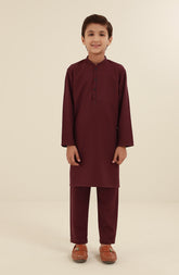 BOYS CASUAL KURTA PAJAMA BROWN
