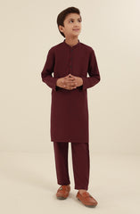 BOYS CASUAL KURTA PAJAMA BROWN