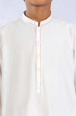 PRE WINTER'23 BOYS SEMI FORMAL KAMEEZ SHALWAR OFF WHITE