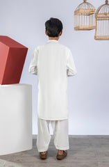 PRE WINTER'23 BOYS SEMI FORMAL KAMEEZ SHALWAR OFF WHITE