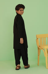 BOYS KAMEEZ SHALWAR BLACK