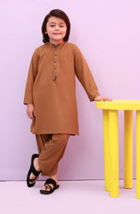 WINTER'23 BOYS CASUAL KAMEEZ SHALWAR MUSTARD