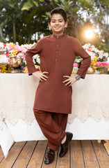 BOYS KAMEEZ SHALWAR MAROON