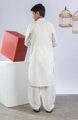 PRE WINTER'23 TEENS KURTA SEMI FORMAL OFF WHITE