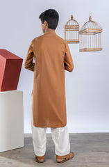 PRE WINTER'23 TEENS KURTA SEMI FORMAL BROWN