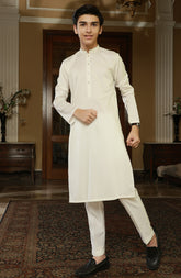 TEENS KURTA OFF WHITE