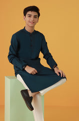 TEENS KURTA NAVY BLUE