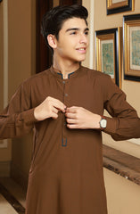 TEENS KURTA PAJAMA KHAKI