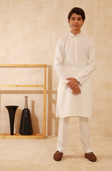 TEENS KURTA PAJAMA OFF WHITE