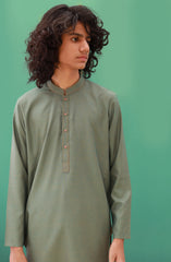 SUMMER'23 TEENS KURTA PAJAMA CASUAL GREEN