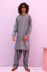 PRE WINTER'23 TEENS KURTA PAJAMA CASUAL SHARP BLUE