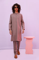 PRE WINTER'23 TEENS KURTA PAJAMA CASUAL LIGHT PURPLE