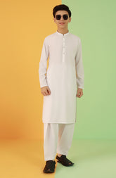 TEENS KAMEEZ SHALWAR WHITE
