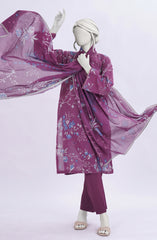 PRINTED LAWN STITCHED 3 PIECE