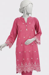 EMBROIDERED PRINTED CAMBRIC STITCHED 2 PIECE