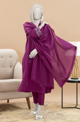 WINTER'24 EMBROIDERED WOMEN STITCHED 3PC SUIT