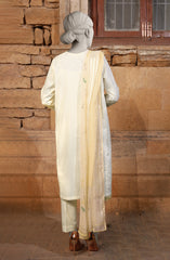 EMBROIDERED CAMBRIC STITCHED 3 PIECE