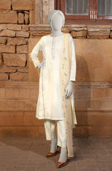 EMBROIDERED CAMBRIC STITCHED 3 PIECE