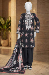 EMBROIDERED CAMBRIC STITCHED 3 PIECE