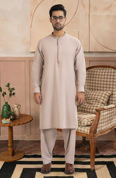 TEA-PNK BLENDED EMBROIDERED KAMEEZ SHALWAR