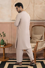 TEA-PNK BLENDED EMBROIDERED KAMEEZ SHALWAR