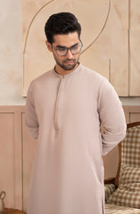TEA-PNK BLENDED EMBROIDERED KAMEEZ SHALWAR