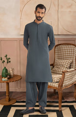 TEAL BLENDED KAMEEZ SHALWAR