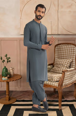 TEAL BLENDED KAMEEZ SHALWAR