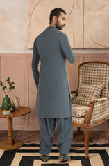 TEAL BLENDED KAMEEZ SHALWAR