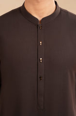 CHOCOLATE BROWN BLENDED KAMEEZ SHALWAR