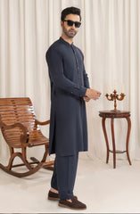 NAVY BLENDED KAMEEZ SHALWAR
